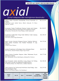 Cover Axial : Jurnal Rekayasa Dan Manajemen Konstruksi